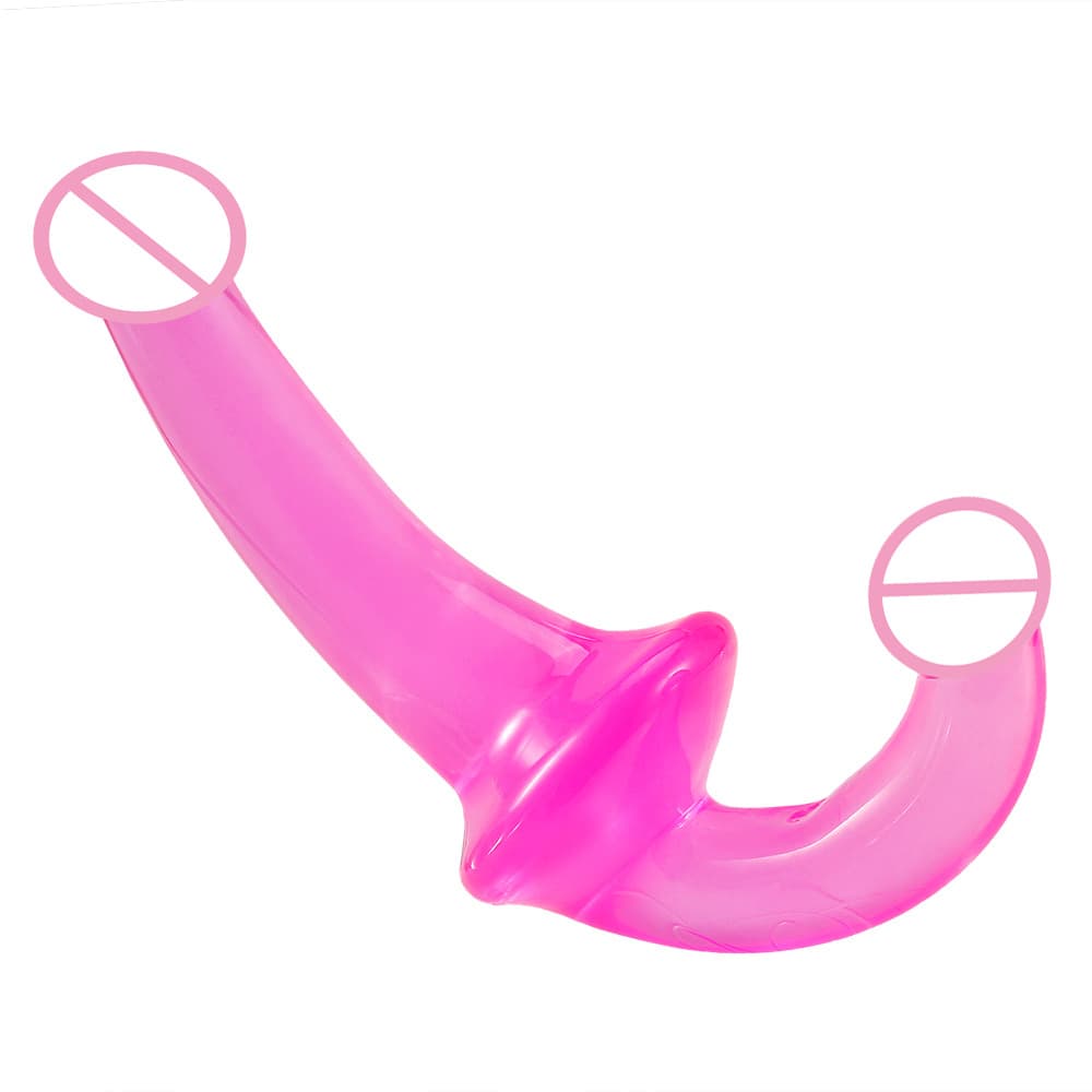 Strapless Double-Ended Jelly Dildo - thumbnail 4