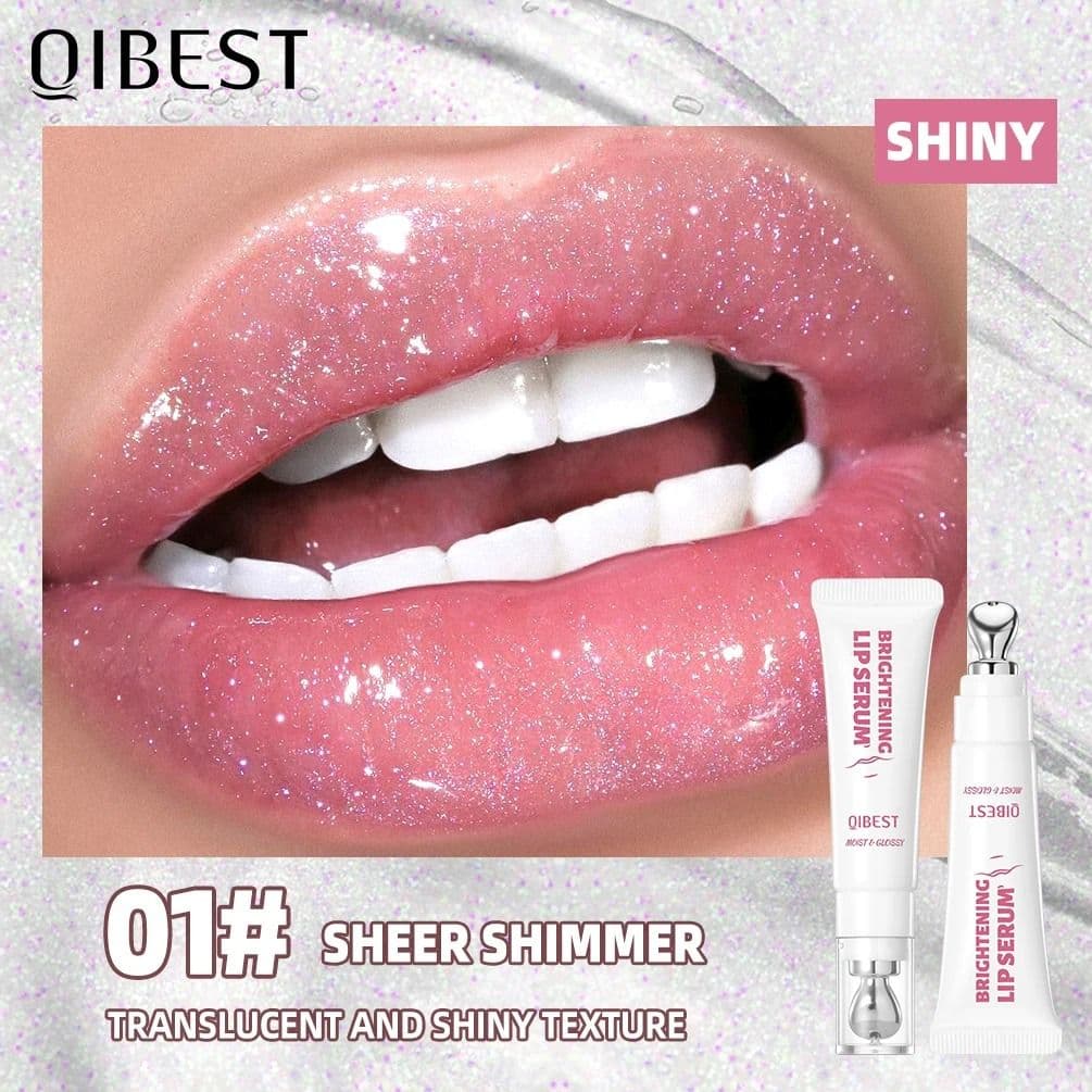 QIBEST Mirror Pearl Lipgloss Long Lasting Moisturizing Lipstick Shine Glitter Lip Glaze Non Stick Cup Jelly Pout Lip Tint Makeup - thumbnail 2