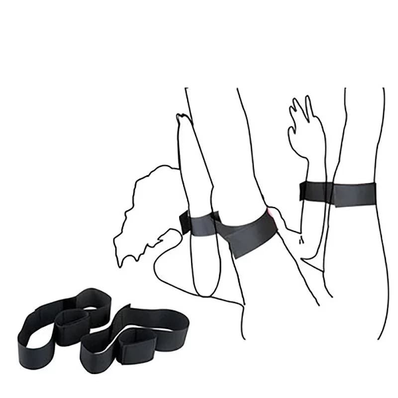 Adult Couples Erotic BDSM Bondage Restraints Slave Wrists & Ankle Cuffs No Vibrator Sex Toys For Women Men Accessories - thumbnail 3