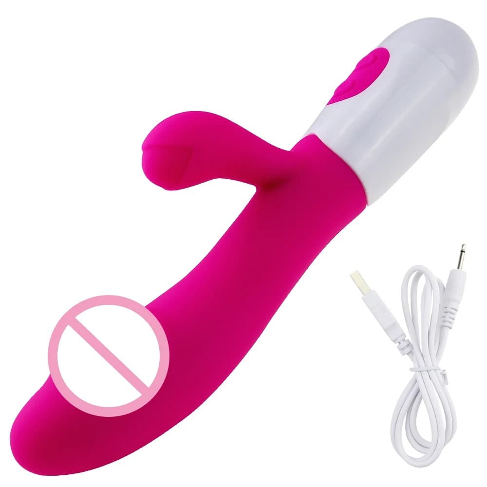 Rabbit Powerful Vibrating Massager Women's G-Spot Vagina Clitoral Nipple Stimulator Sex Toy for Sexy Adult Women Masturbation - thumbnail 3