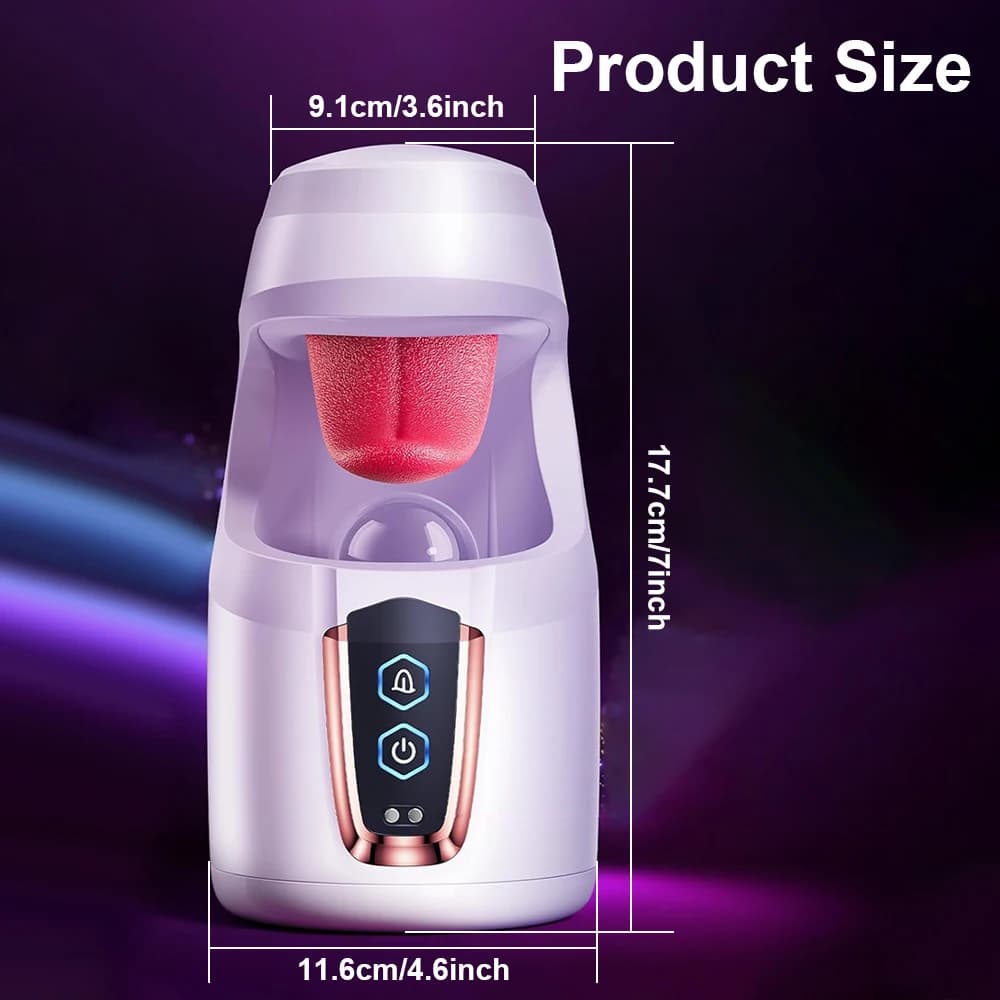 Sex Toys for Men Male Masturbator - Sex Toy with 10 Thrusting & Tongue Licking Modes Blowjob Sex Machine Stroker Penis - thumbnail 5