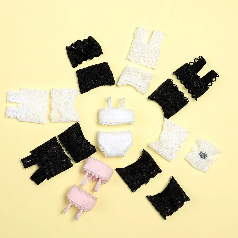 Lace underwear and pajamas clothing set for dolls - thumbnail 2