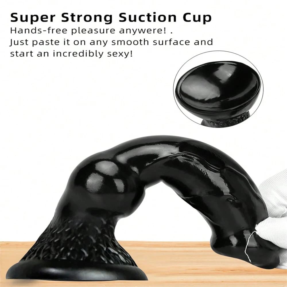 Large realistic monster dildo with suction base - thumbnail 5