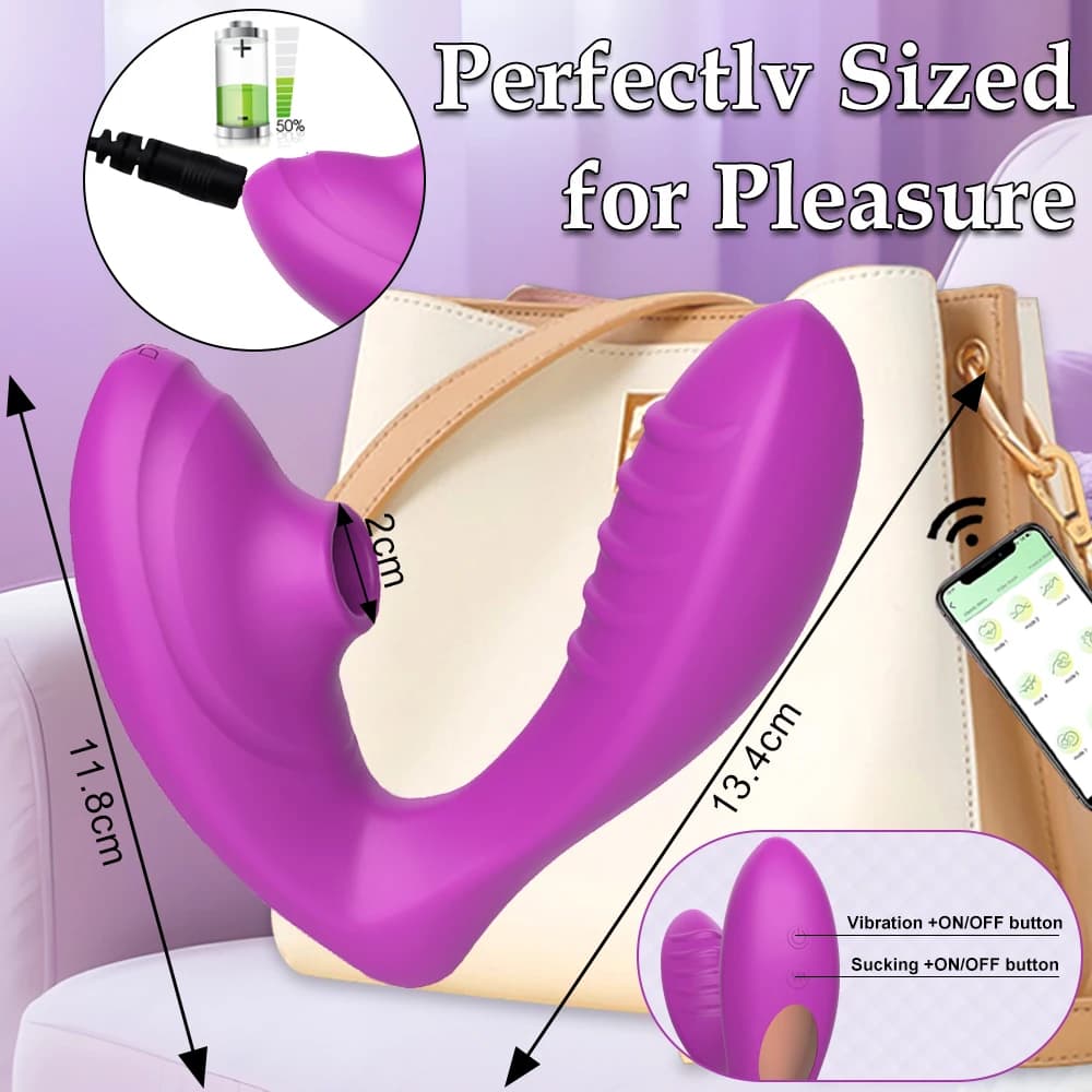 Dual stimulation rabbit vibrator with air suction - thumbnail 6