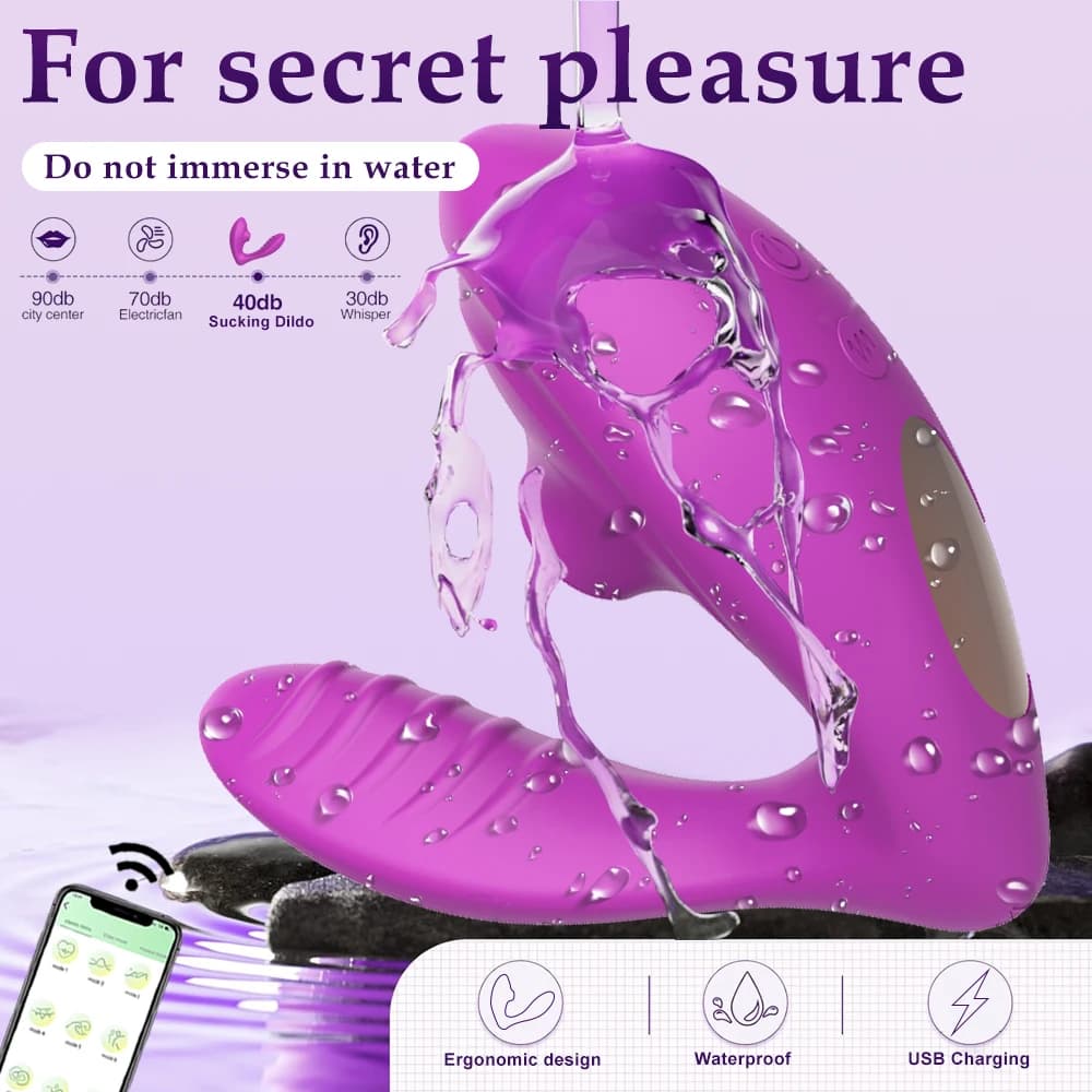 Dual stimulation rabbit vibrator with air suction - thumbnail 3