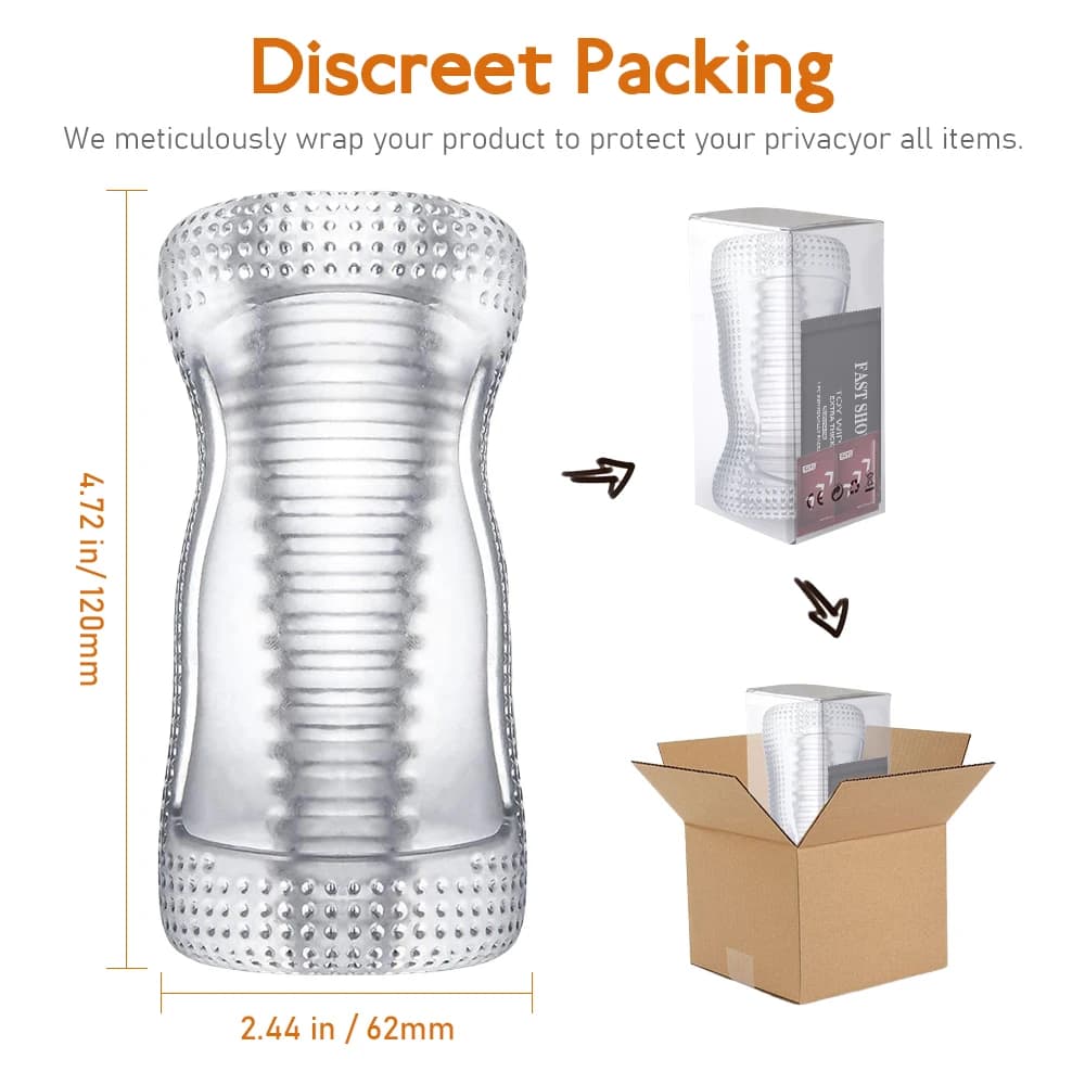 Transparent male masturbator pocket flesh training sleeve - thumbnail 5