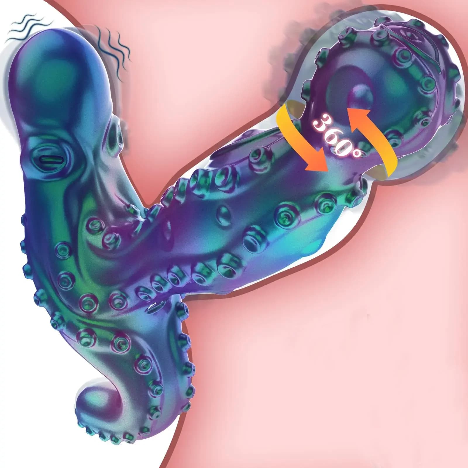 Sex Toys for Adult Anal Plug Rotating Vibrating Butt Plug Vibrator APP Remote Control 360° Rotating Prostate Massager - thumbnail 2