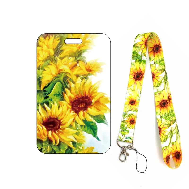 Heart flower card holder with lanyard - thumbnail 2