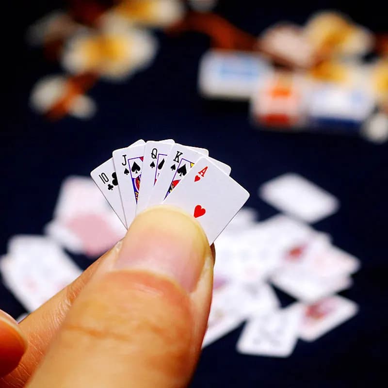 Miniature playing cards spoof gift travel toy - thumbnail 3