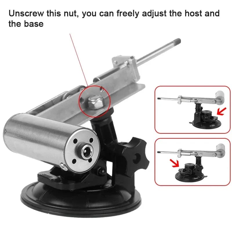 Telescopic linear actuator sex machine with suction cup - thumbnail 5