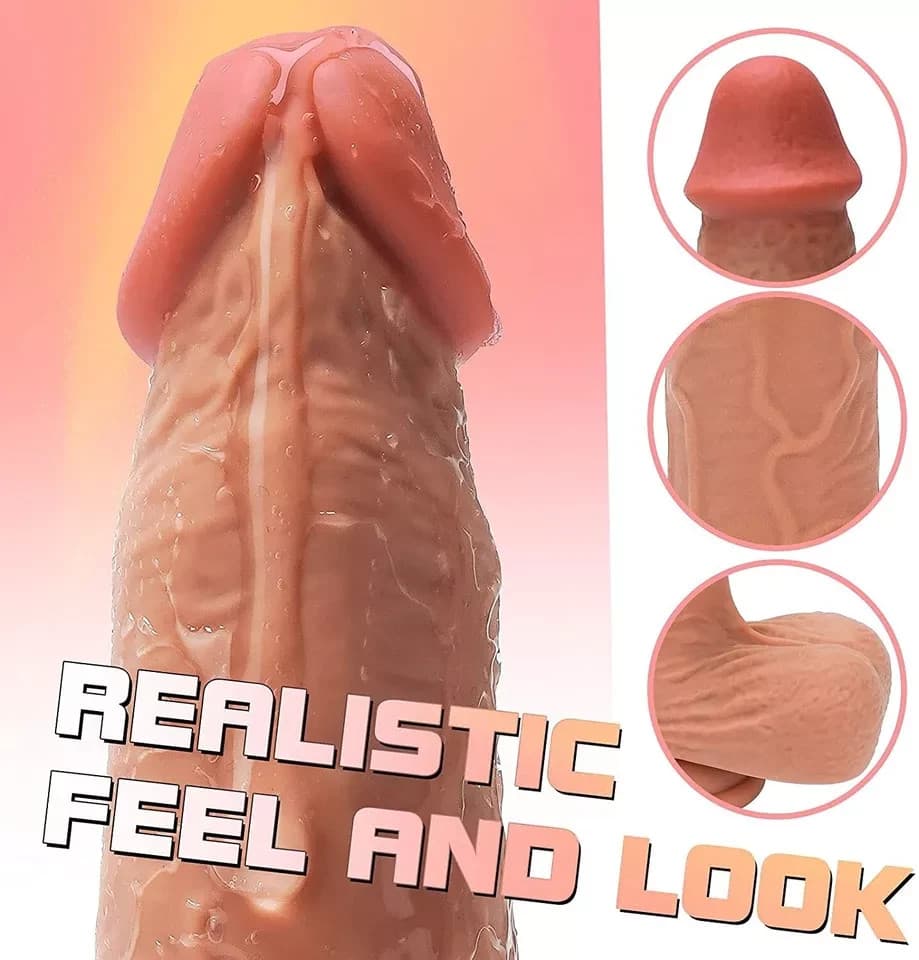 Heated Thrusting & Rotating Dildo, Remote - thumbnail 8