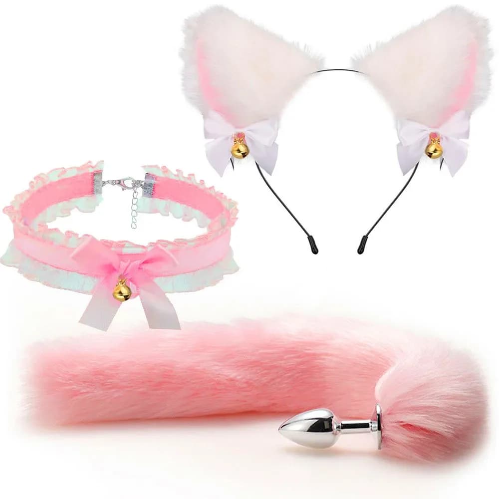 Cat ears headband and tail anal plug set - thumbnail 2