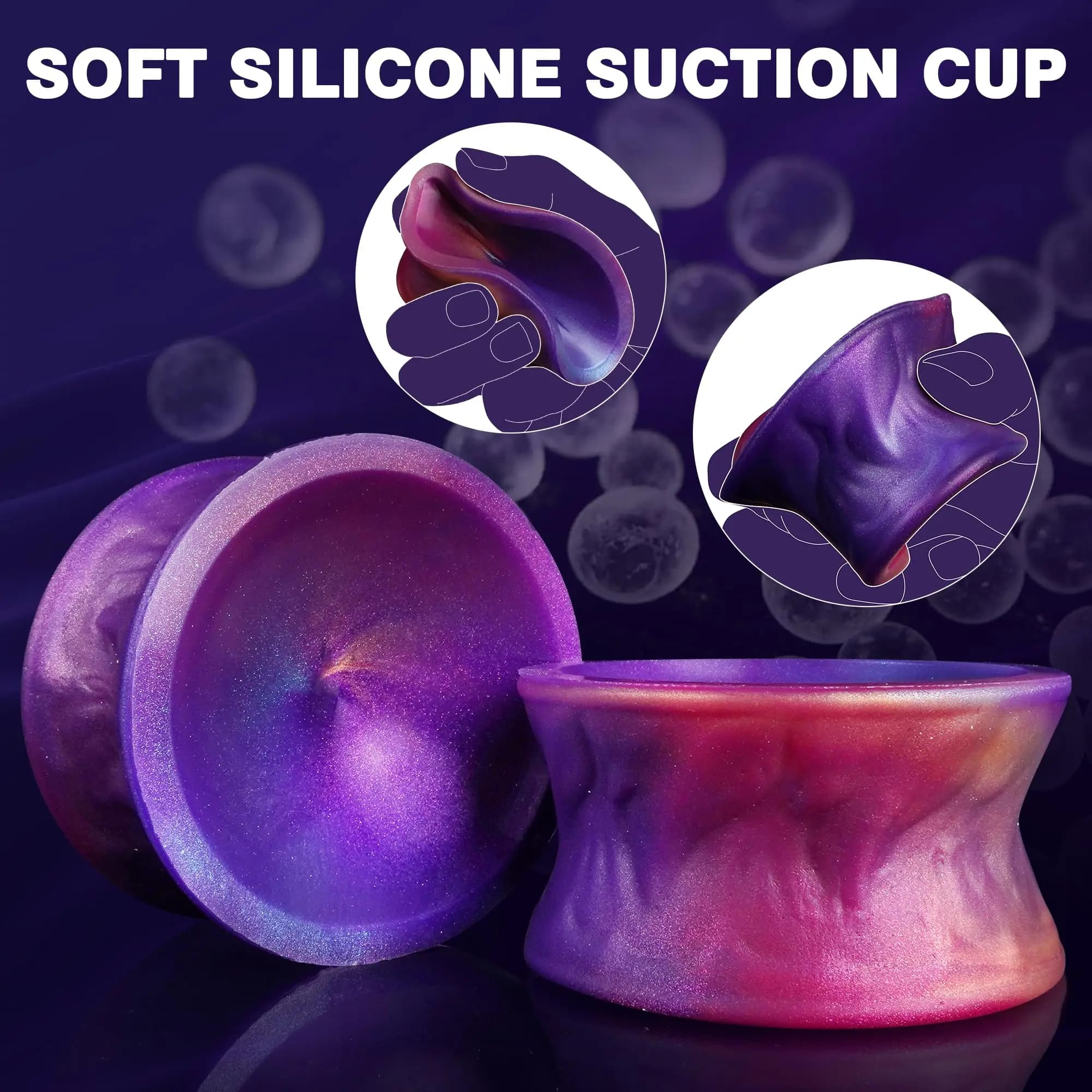 Double-sided silicone attachment saddle for dildos and attachments - thumbnail 5