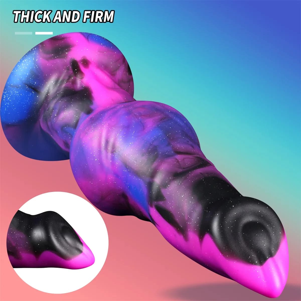 Large realistic fantasy dildo with suction cup - thumbnail 5
