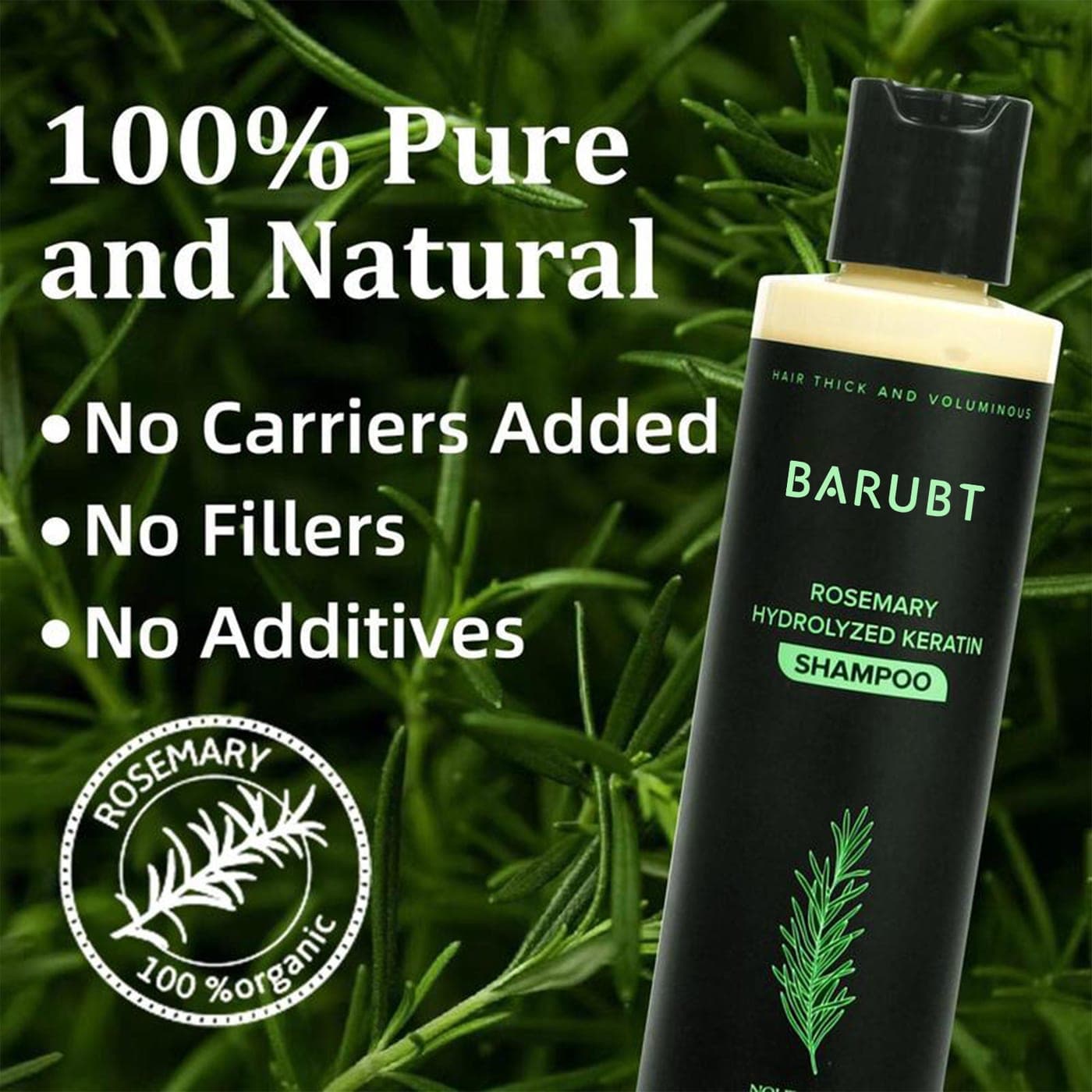 Rosemary Keratin Shampoo, Sulfate-Free - thumbnail 3