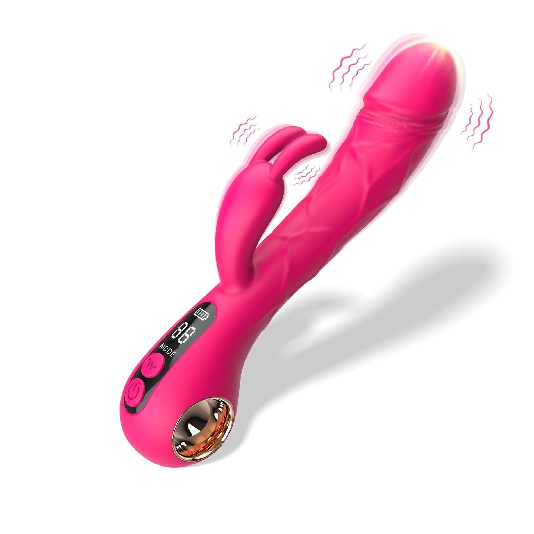 Rabbit Vibrator with Ring Handle - thumbnail 3