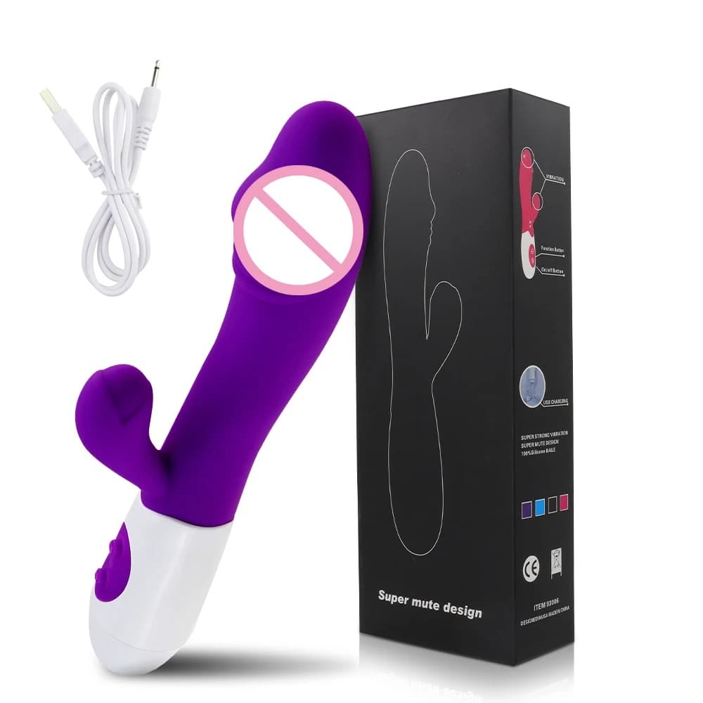 Rabbit Powerful Vibrating Massager Women's G-Spot Vagina Clitoral Nipple Stimulator Sex Toy for Sexy Adult Women Masturbation - image 1