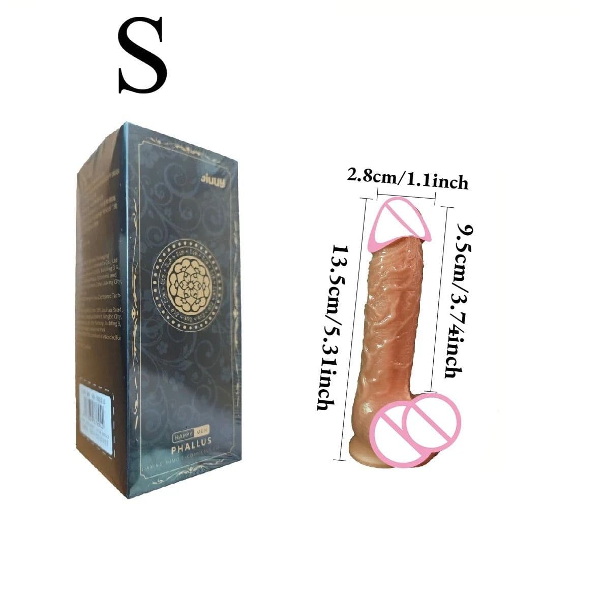 Super Realistic Long dildo Anal Plug with Suction Cup Big Penis Butt Plug Long Dick Sex Toys for Women men Phallus Anal Dilator - thumbnail 4