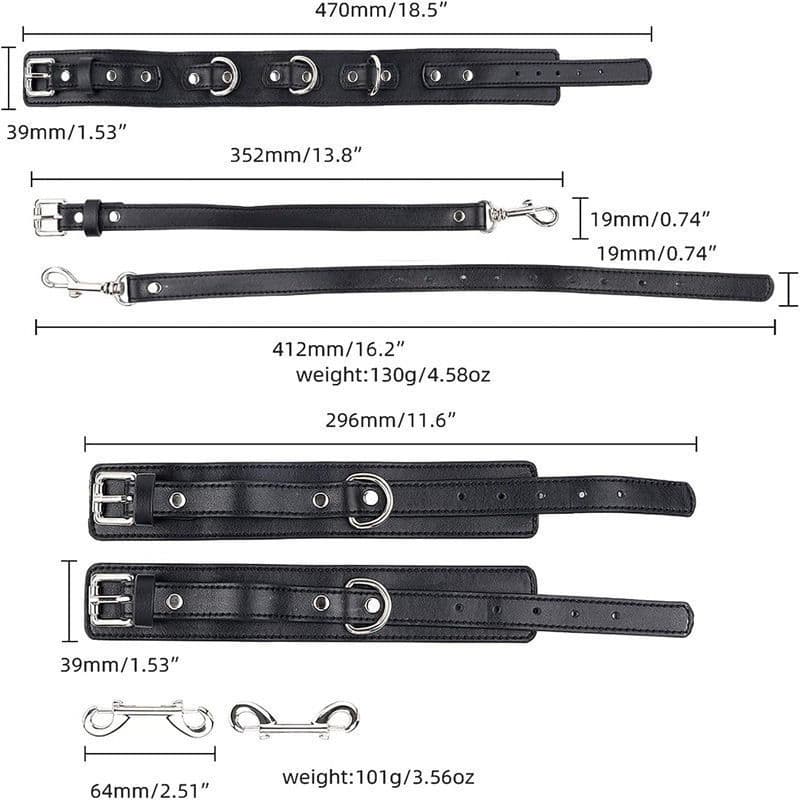 Collar, Gag and Hook Restraint Set - thumbnail 3