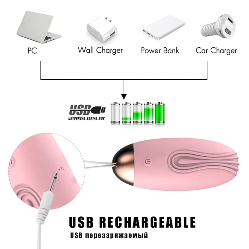 Wireless remote control vibrating egg with ten speeds - thumbnail 6