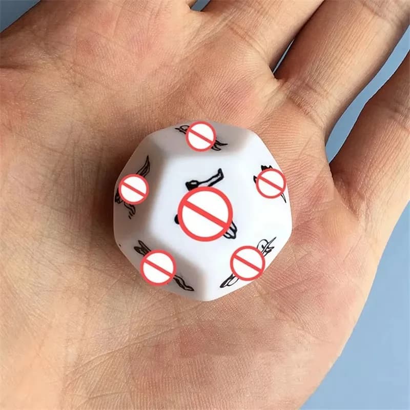 Twelve sided adult game dice for couples - thumbnail 2