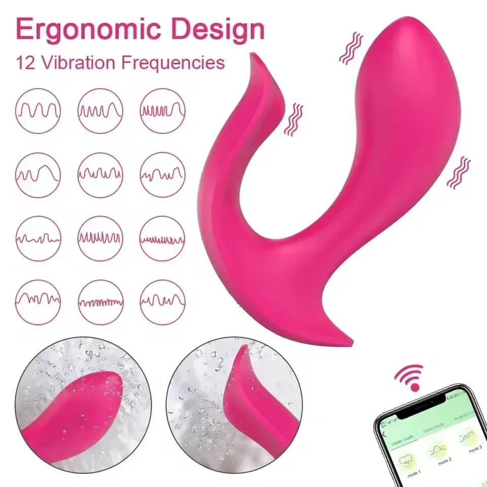 Wearable panties vibrator with dual stimulation - thumbnail 5