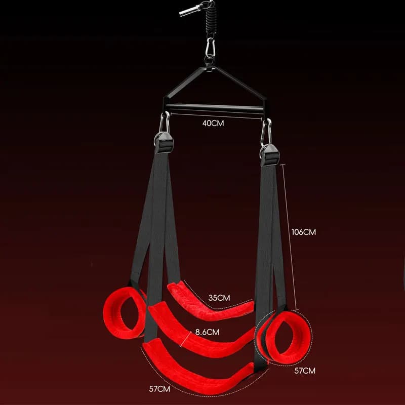 Adjustable nylon suspension swing for couples - thumbnail 4