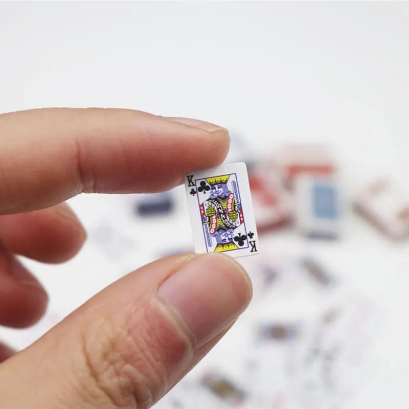 Miniature playing cards spoof gift travel toy - thumbnail 2