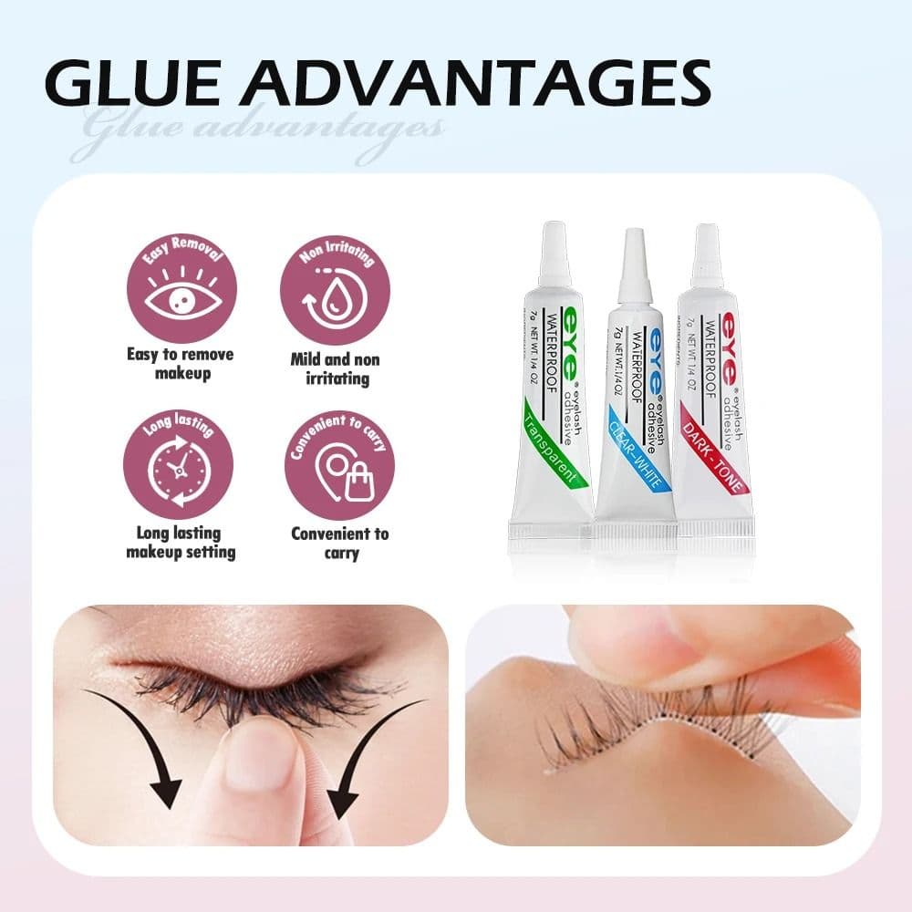 7g Professional Quick Dry Eyelash Glue 3 colors False Eyelash Extension Long Lasting Waterproof Beauty Adhesive Makeup Tools - thumbnail 6