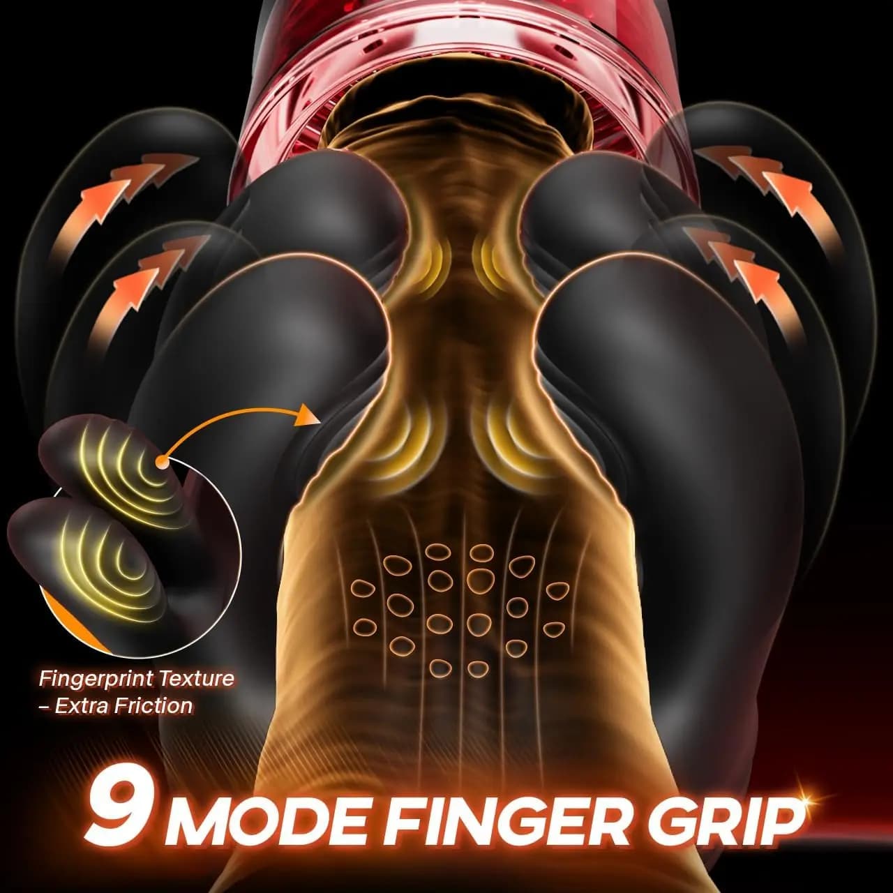 Electric male masturbator with vibration and stroking action - thumbnail 4