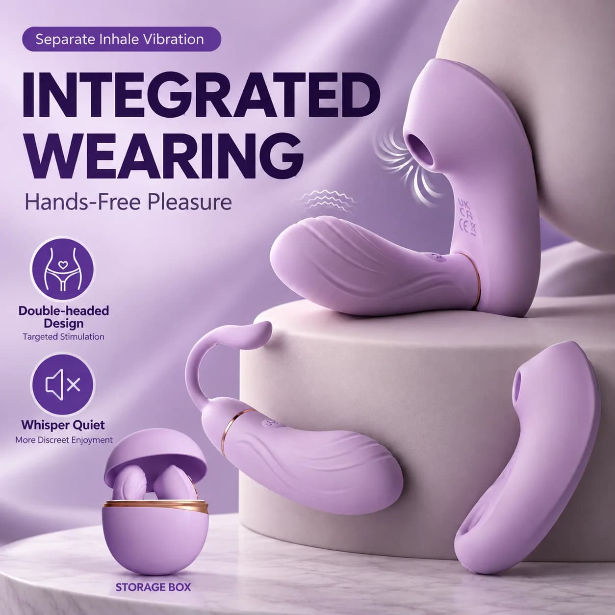 Versatile wearable four in one vibrating egg with dual stimulation - thumbnail 2