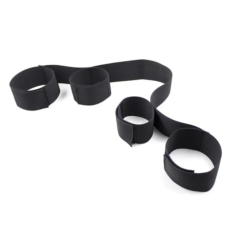 Adjustable bondage restraint cuffs for wrists and ankles - thumbnail 2