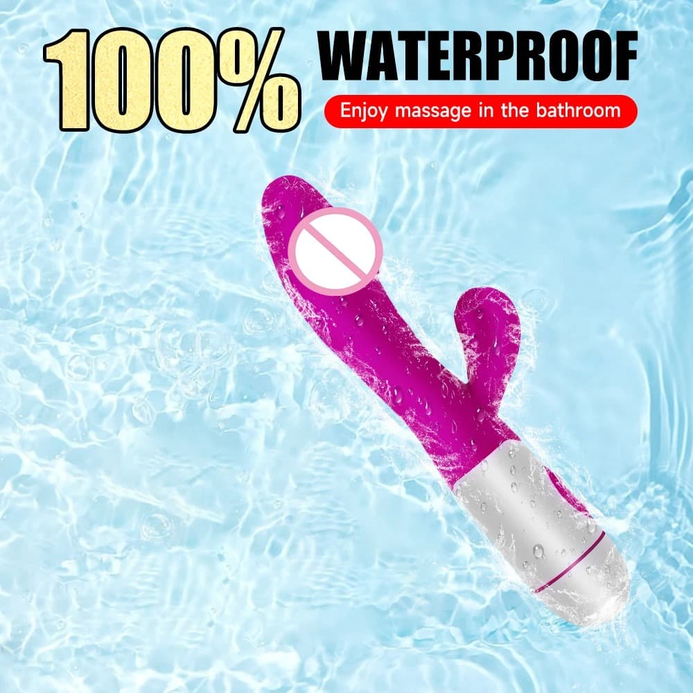 Rabbit Powerful Vibrating Massager Women's G-Spot Vagina Clitoral Nipple Stimulator Sex Toy for Sexy Adult Women Masturbation - thumbnail 6