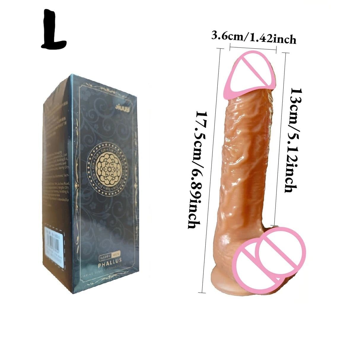 Super Realistic Long dildo Anal Plug with Suction Cup Big Penis Butt Plug Long Dick Sex Toys for Women men Phallus Anal Dilator - thumbnail 2