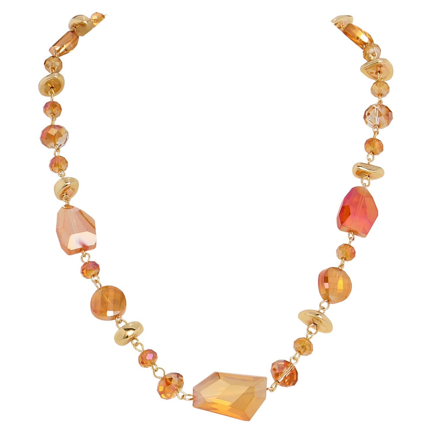 Crystal Pendant Couples' Necklace - image 1