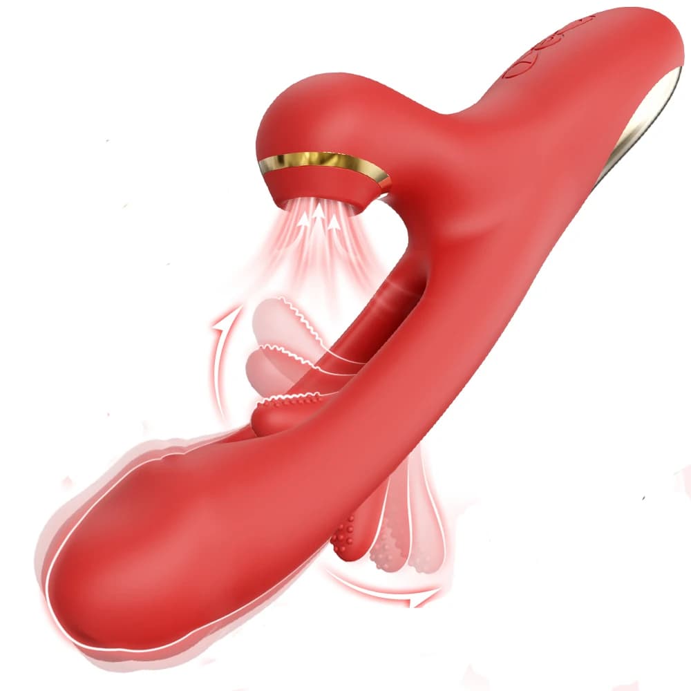 Multi-function clitoral stimulator with sucking, tapping, and flapping - image 1