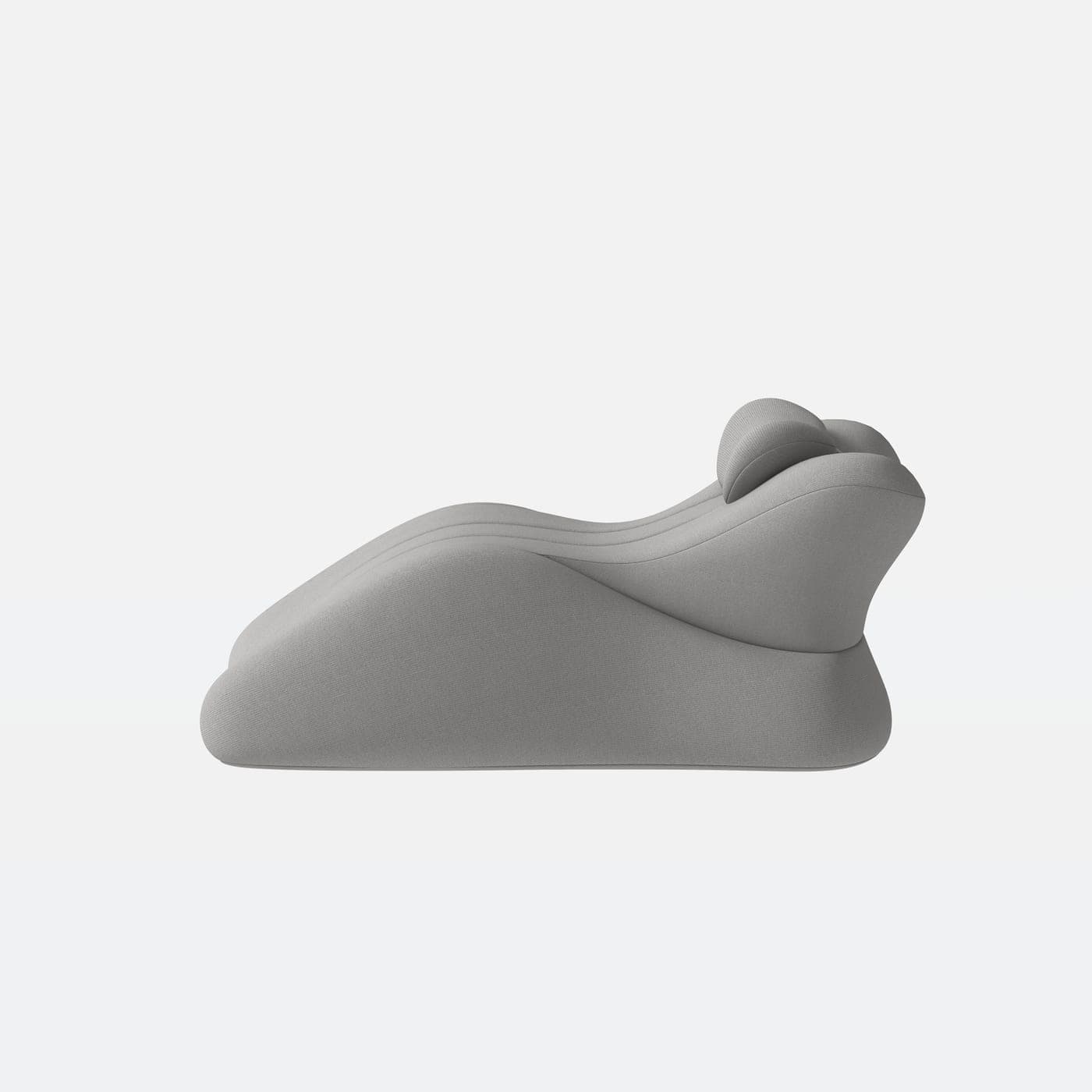 Ergonomic Sex Pillow with Removable Headrest, Grey - image 1