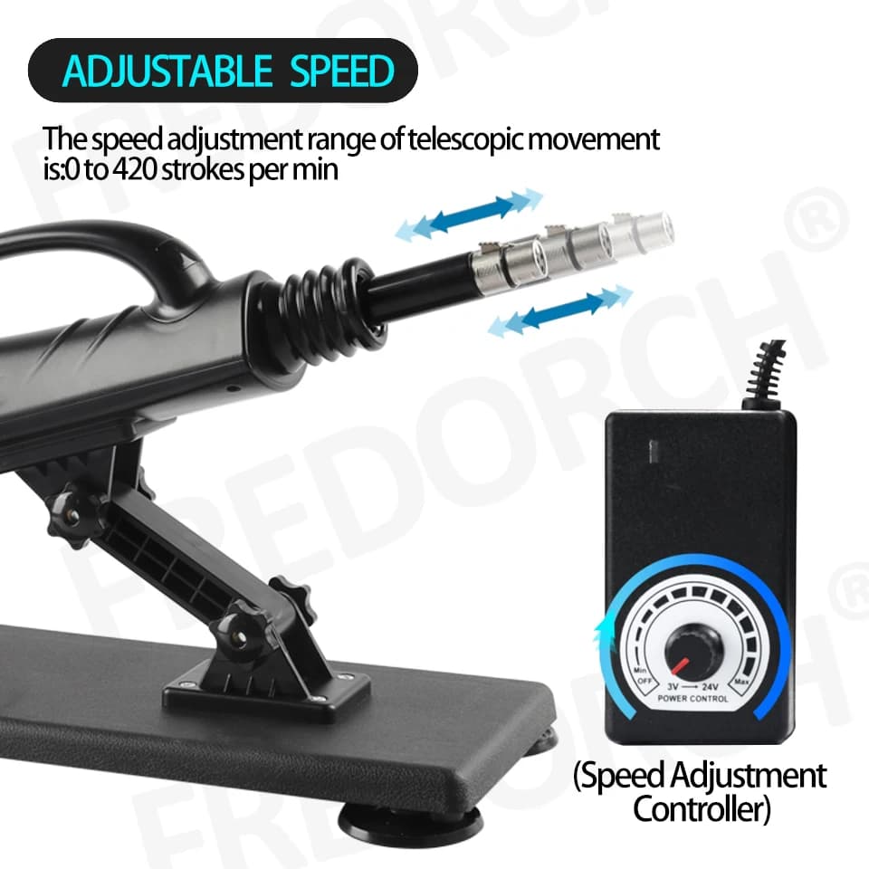 Adjustable telescopic automatic stroking machine with wireless control - thumbnail 2