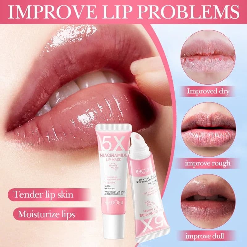 Remove Dark Lip Balm Lightening Melanin Mask Gloss Exfoliating Lip Pink Treatment Reduce Lip Lines Improve Dryness Moisturizing - thumbnail 5