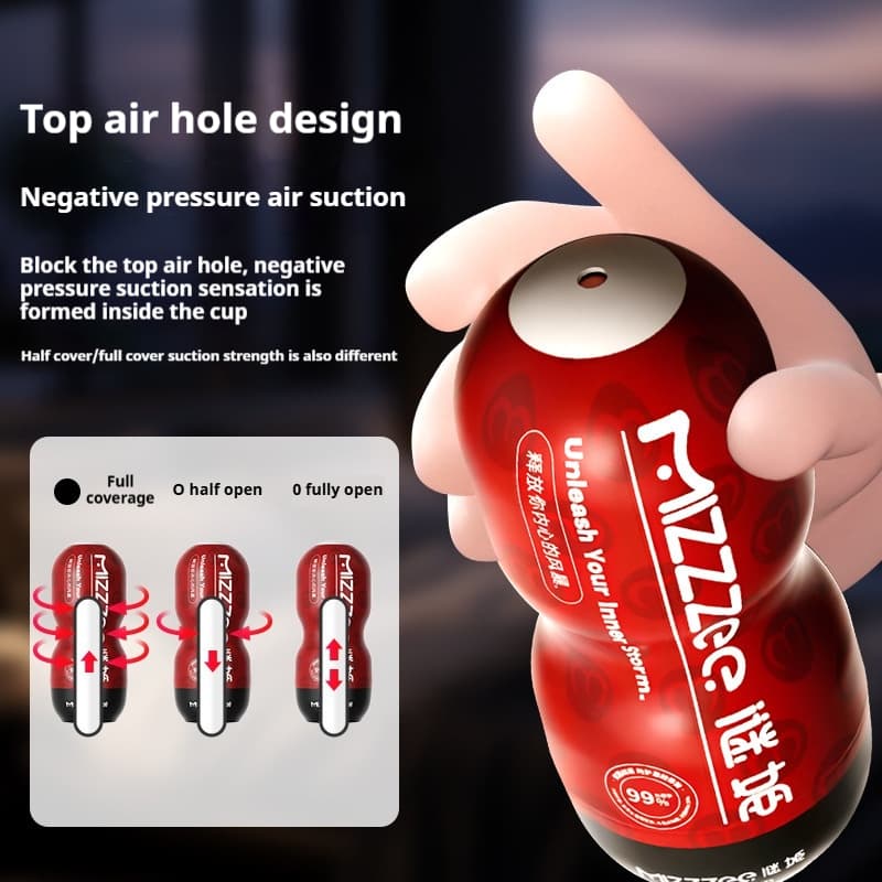 Suction Masturbator Cup with Antibacterial Sleeve - thumbnail 3