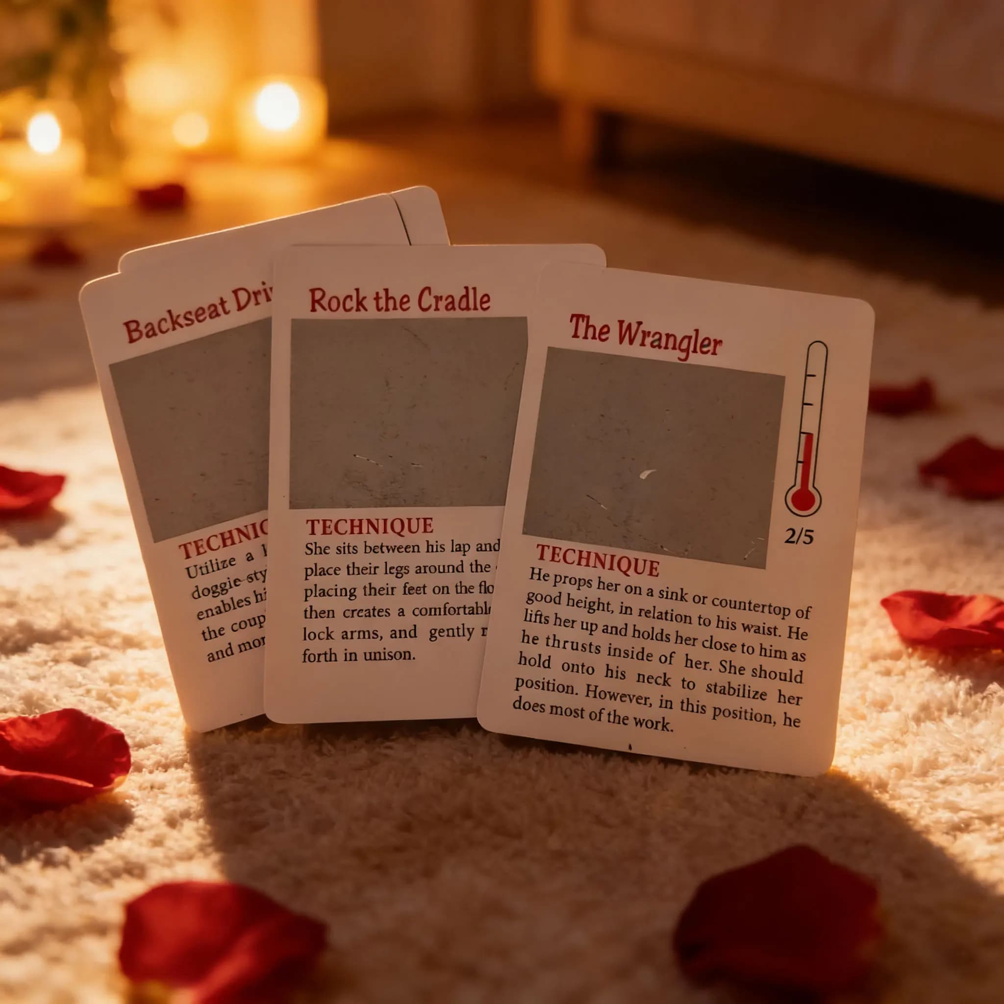 Couple erotic game scratch cards with various sexual positions - thumbnail 6