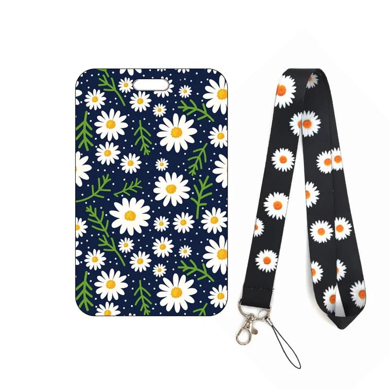 Heart flower card holder with lanyard - thumbnail 4