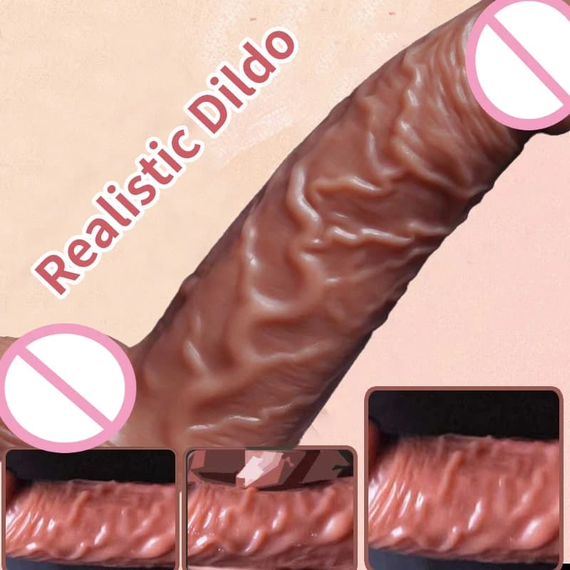Large realistic dildo with suction base - thumbnail 4
