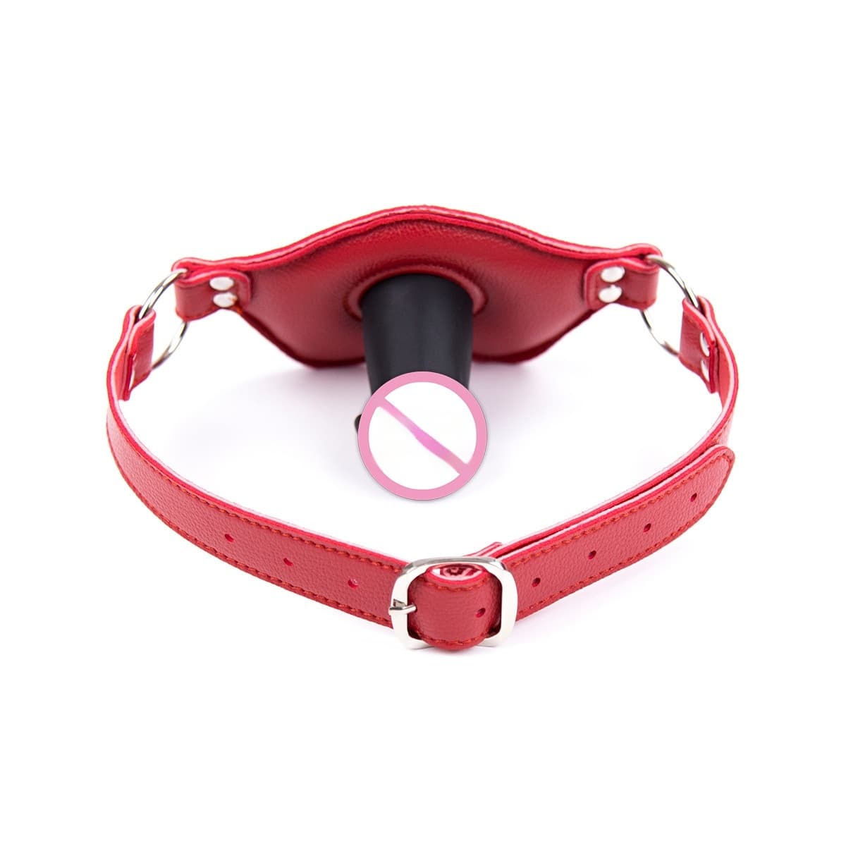 Dildo Gag with Leather Strap - thumbnail 3