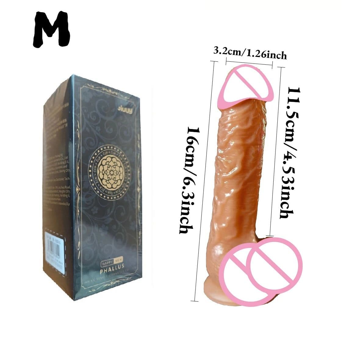 Super Realistic Long dildo Anal Plug with Suction Cup Big Penis Butt Plug Long Dick Sex Toys for Women men Phallus Anal Dilator - thumbnail 3