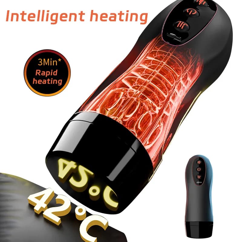Automatic male masturbator cup with heating and thrusting - thumbnail 6