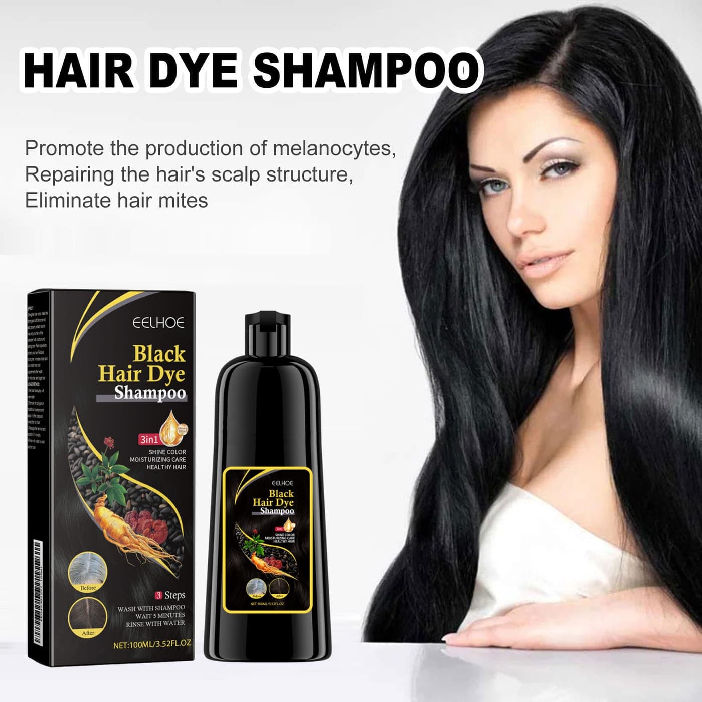EELHOE Darkening Herbal Shampoo - thumbnail 3