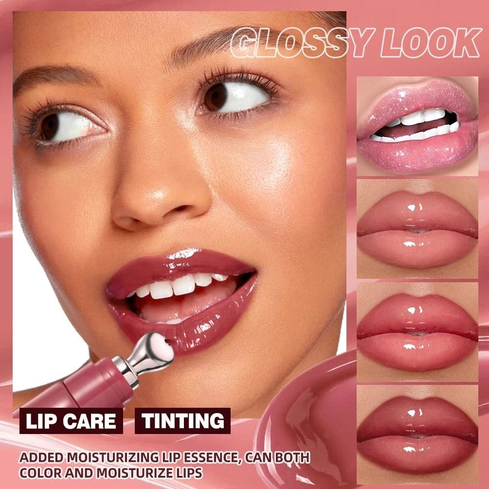 QIBEST Mirror Pearl Lipgloss Long Lasting Moisturizing Lipstick Shine Glitter Lip Glaze Non Stick Cup Jelly Pout Lip Tint Makeup - thumbnail 6