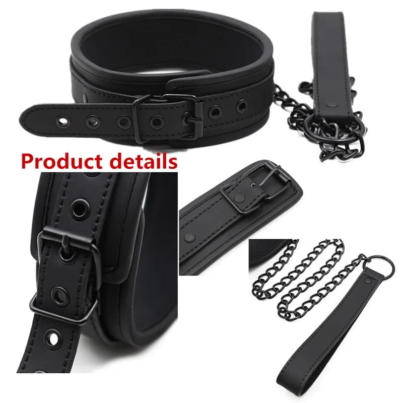 BDSM bondage set with restraints and collar - thumbnail 5