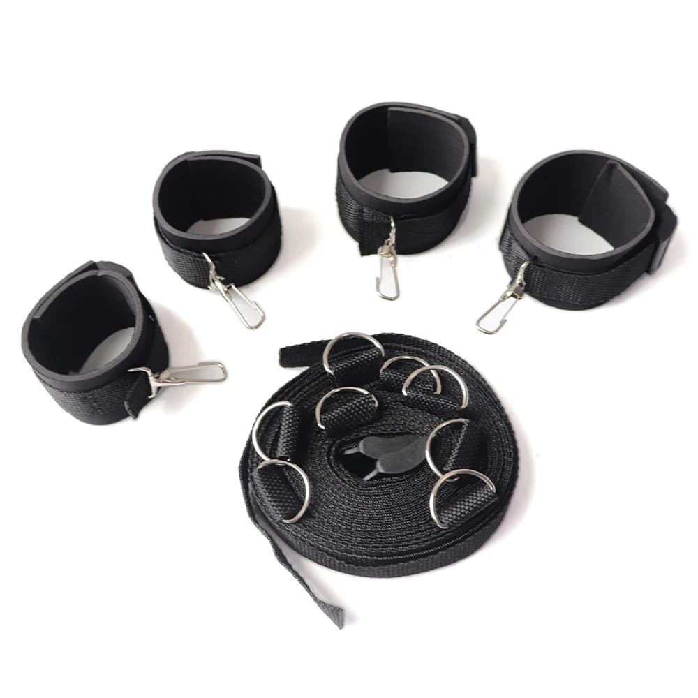 Adjustable nylon bondage handcuffs for couples - thumbnail 3